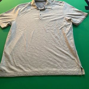 Tommy Bahama short sleeve gray shirt.